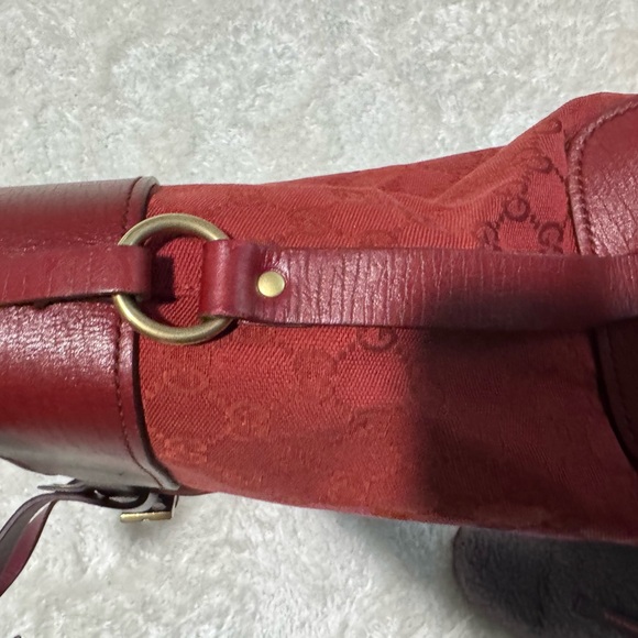 Gucci Belted leather/canvas medium Tote - Picture 8 of 14